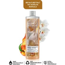 Avon Senses Simply Luxurious Beyaz Şeftali ve Vanilya Kokulu Krem Duş Jeli 500 ml