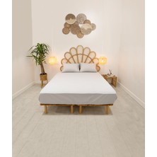 Simena Lastikli Çarşaf Seti Pamuk Silver  9528A