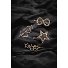 Aymeta Yeni Trend 4 Adet Zirkon Taşlı Toka