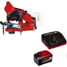 Einhell Ge-Cs 18 Li - Solo, Akülü Zincir Bileme Makinesi +  18V 5,2 Ah & 4A Fastcharger, Akü & Şarj Cihazı