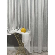 Stil Perde Lüks Keten Zemin Tül Perde 1/2 Seyrek Pile