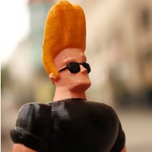 Turansoy Craft Johnny Bravo Figür 20 cm (Büyük Boy)