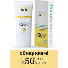 Luv it! SPF50+ Pa++++ Uva Uvb Yüksek Korumalı Leke Karşıtı Güneş Kremi 50 ml