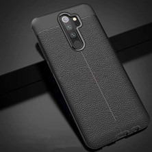 Heptek İletişim Xiaomi Redmi Note 8 Pro Kılıf Deri Görünümlü Renk Atmayan Dayanaklı Silikon Kapak (Niss)