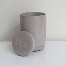 Ghogol Home Bole Tezgah Üstü Beton Çay Kavanozu