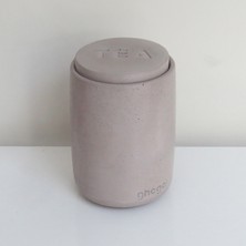 Ghogol Home Bole Tezgah Üstü Beton Çay Kavanozu
