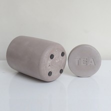 Ghogol Home Bole Tezgah Üstü Beton Çay Kavanozu