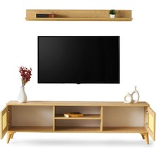 Sivas Gözde Mobilya Safir Raflı Dolaplı Tv Ünitesi 180CM