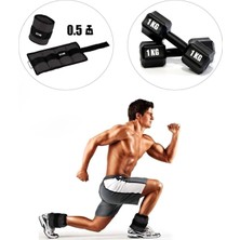 Spor Byfit Siyah El Veya Ayak Bileği Ağırlığı + 1 kg Dambıl Set Hediyeli