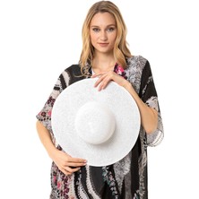 Saria Moda Geniş Hasır Şapka