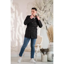 Akçaylar Slimfit Astarlı Baharlık Kemerli Erkek Trençkot
