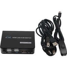 Yesper HDMI Kvm Switch Klavye Fare Yazıcı ile 2 Adet Paylaşma Için Anahtarı (Yurt Dışından)