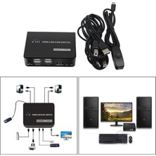 Yesper HDMI Kvm Switch Klavye Fare Yazıcı ile 2 Adet Paylaşma Için Anahtarı (Yurt Dışından)