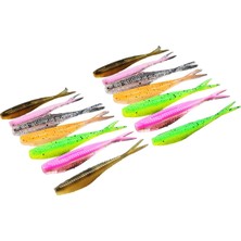 Natalia Silikon Balıkçılık Cazibesi Somon Için Spinnerbait 7cm 14PCS (Yurt Dışından)