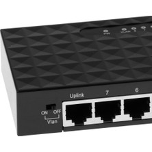 Yesper Mini 100 Mbps 8port Hızlı Ethernet Ağı Vlan Desktonlar Için Anahtarı (Yurt Dışından)