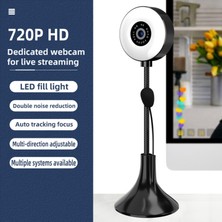 Yesper Webcam 4K Çok Yönlü Dönebilen Geniş Geniş Görünüm Alanı Web Yasası Youtube 720P Için (Yurt Dışından)