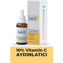 Luv it! Aydınlatıcı C Vitamini Serumu (Vitamin C + Hyaluronic Acid + Panthenol + Niacinamide) 30 ml