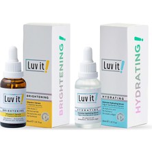 Luv it! Yoğun Nemlendirici Serum + C Vitamini Serumu (Nemlendirici ve Aydınlatıcı) 2'li Cilt Bakım Seti