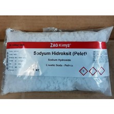 Zag Kimya Sodyum Hidroksit Pelet (Pul) %98 Chem Pure - 1 kg