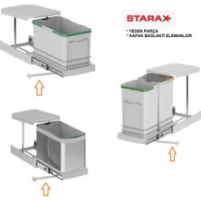 Starax Raylı Çöp Kovası Yedek Parça Bağlantı Elemanı