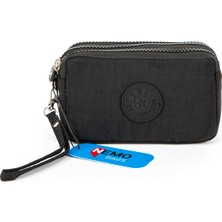 Nemo Group Unisex Cüzdan 3 Gözlü Bileklikli 16X10 cm Klinkır Su Geçirmez