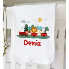 Bk Kids Kişiye Özel Isimli Bebek Battaniye ve Yastık Hediye Seti, Yeni Doğan Bebek Hediyesi, Bebek Uyku Seti-25