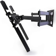 Clk Teknoloji  Samsung 55" 140 Ekran Uydu Alıcılı 4K Ultra Hd Smart LED Tv Hareketli Duvar Askı Aparatı Hareketli