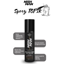 Nishman Root Touch-Up Sprey Koyu Kahve / Saç Dolgunlaştırıcı ve Seyrek Kapatıcı / Suda Yağmurda Akmaz 100ML