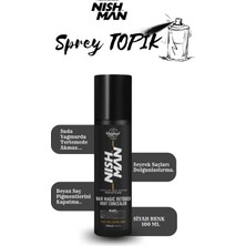 Nishman Root Touch-Up Sprey Siyah Renk / Saç Dolgunlaştırıcı ve Seyrek Kapatıcı / Suda Yağmurda Akmaz 100ML