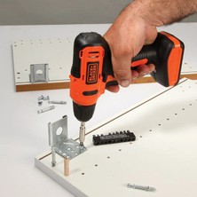 Black&decker Şarjlı Matkap Akülü Vidalama Şarjlı Vidalama Tornavida + Bosch 25 Parça Vidalama Ucu