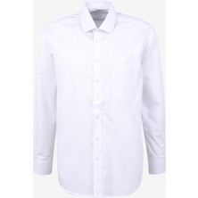 Süvari Regular Fit Klasik Yaka Düz Beyaz Erkek Gömlek GM1001400234