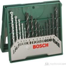 Bosch Darbeli Matkap Şarjlı Matkap Akülü Matkap Vidalama + Bosch 15 Parça Matkap Ucu Seti