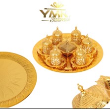 Granit Okyanus Mavisi Renk Çaydanlık Takımı Hediye Seti