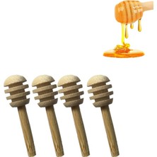 Bremen Home Ahşap Mini Bal Kaşığı Reçel Kaşığı 4'lü