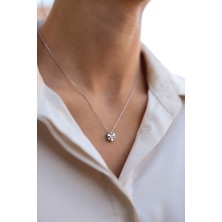 Sunshine Swarovski Taşlı Gümüş Kar Tanesi Kolye