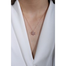 Sunshine 925 Ayar Gümüş Çiçek Kolye