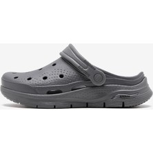 Skechers Arch Fit Foamies - Valiant Erkek Gri Terlik 243160 Char