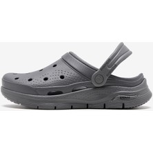 Skechers Arch Fit Foamies - Valiant Erkek Gri Terlik 243160 Char