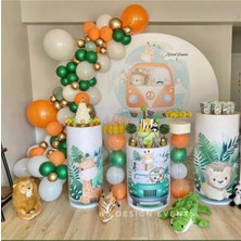 Eğlence Marketi Ormanlar Alemi Konsept Balon Zinciri