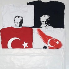 Modavals 23 Nisan 19 Mayıs 29 Ekim 10 Kasım Okul Gösteri  Çocuk Atatürk & Imza Baskılı Uzun Kol Badi - Siyah