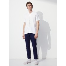Fabrika Comfort Düşük Bel Dar Paça Lacivert Erkek Chino Pantolon cm Rıvelno