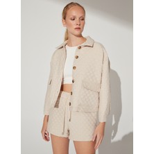 Fabrika Comfort Açık Bej Kadın Mont Cm-Polı