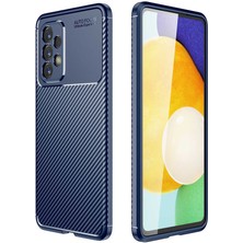 Heptek İletişim Samsung Galaxy A73 Kılıf Kamera Çıkıntılı Karbon Fiber Dokulu Renk Atmaz Koruyucu Kapak (Negro)