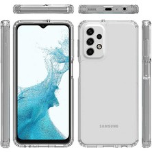 Heptek İletişim Samsung Galaxy A13 4g Kılıf Darbe Emici Kamera Korumalı Yumuşak Esnek Şeffaf Silikon Kapak (02-Anti)