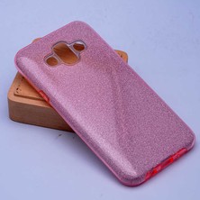 Heptek İletişim Samsung Galaxy J7 Duo Kılıf Renkli Parıltılı Simli Işıltılı Silikon Kapak (Shining)