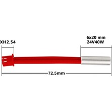 Creality Ender-3 S1 Pro/plus Isıtıcı Fişek/ısıtıcı Kartuş - 24V 40W - 300°C