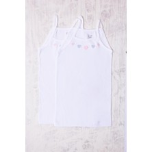 Tutku 2'li Kız Çocuk Ip Askılı Işlemeli Atlet