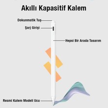 Polhammobile Polham Apple Ipad ve Apple iPhone Uyumlu Dokunmatik Stylus Kalem, Basınç Duyarlı Sensörlü, Şarjlı Kalem