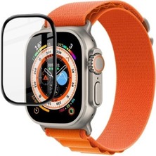 Arazon Apple Watch Ultra 49MM Uyumlu Tam Kaplayan Esnek Seramik Ekran Koruyucu 3D