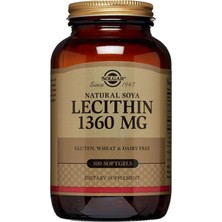 Solgar Lecithin 1360 Mg 100 Kapsül